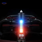 Torchlite emergency flashlight with red and blue warning light modes.