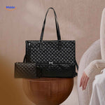 Black quilted Totezia cooler handbag with elegant and sophisticated design.