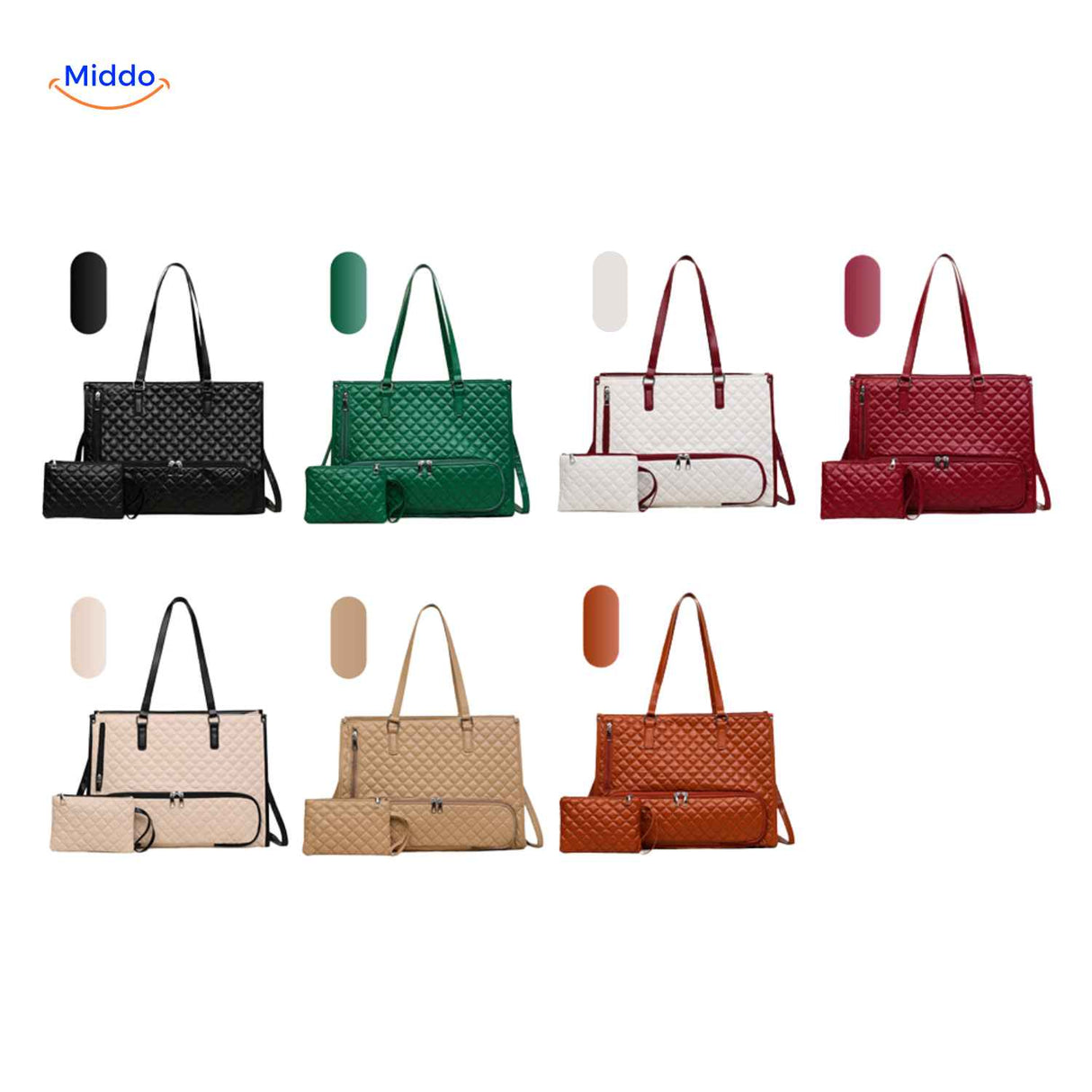 Totezia 2-in-1 handbag cooler available in black, green, beige, and burgundy colors.
