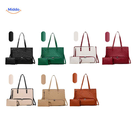 Totezia 2-in-1 handbag cooler available in black, green, beige, and burgundy colors.