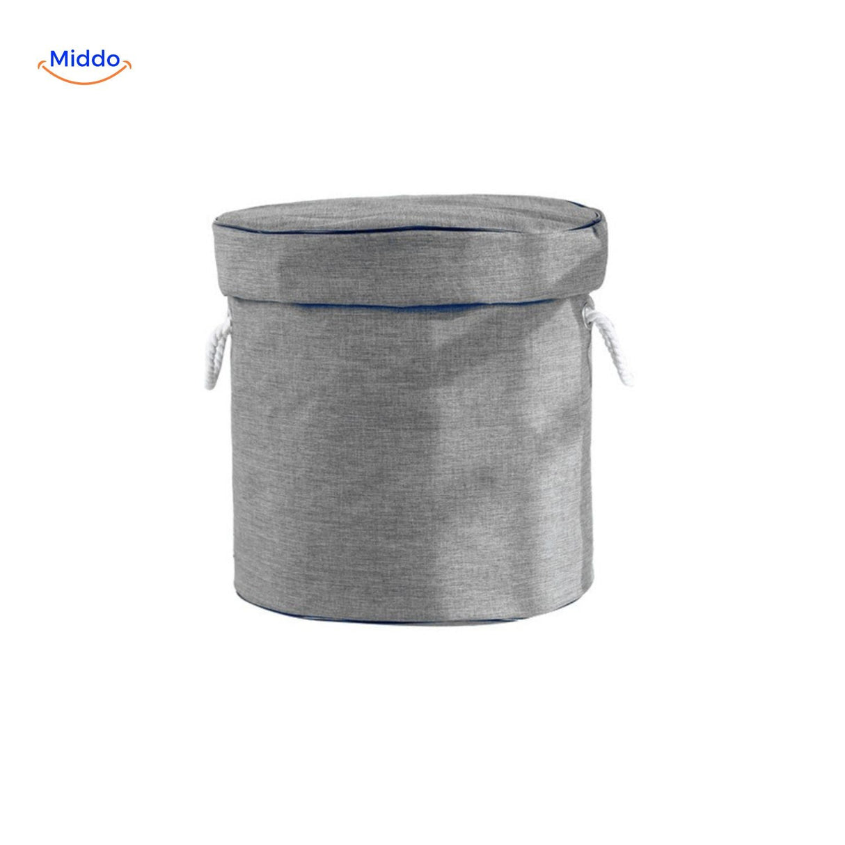 Gray toy tote bag with basic functional design.