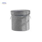 Gray toy tote bag with basic functional design.