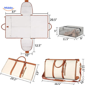 Size chart and dimensions for luxe travel bag carry-on compliance.