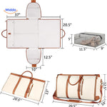 Size chart and dimensions for luxe travel bag carry-on compliance.