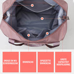 Expandable waterproof bag displayed in full expanded position showing capacity.