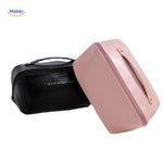 Travel pouch in black and pink color combination