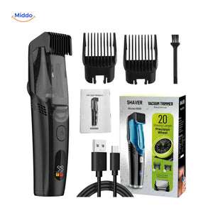Trimora black hair clipper with display and accessories