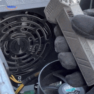 Cordless air blaster demonstrates powerful 130,000 RPM performance in action.