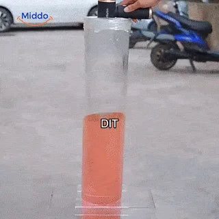 Animated demonstration of the cordless blower function in action.