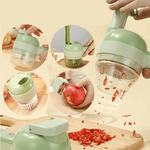 Tyfoon handheld food processor demonstrating simple, effortless operation and control.