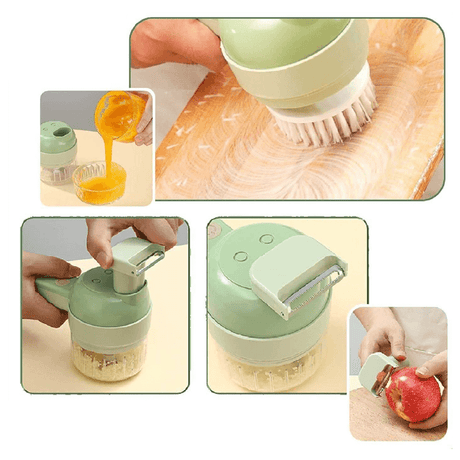 Tyfoon kitchen tool with built-in cleaning brush for easy maintenance and hygiene.