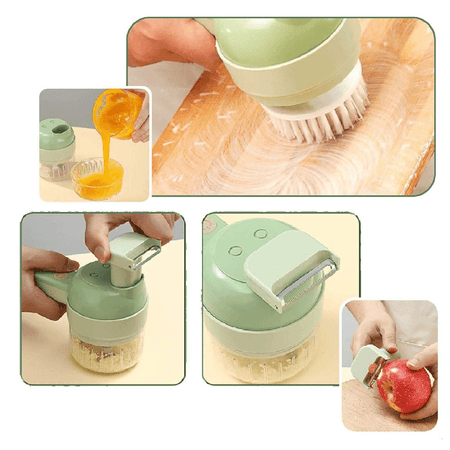 Tyfoon kitchen tool with built-in cleaning brush for easy maintenance and hygiene.