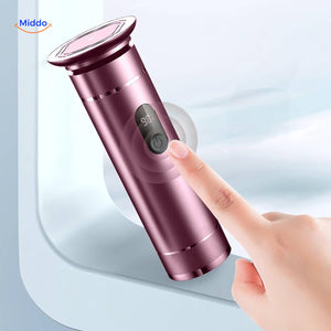 Type-C fast charging port and on/off button on electric foot file.