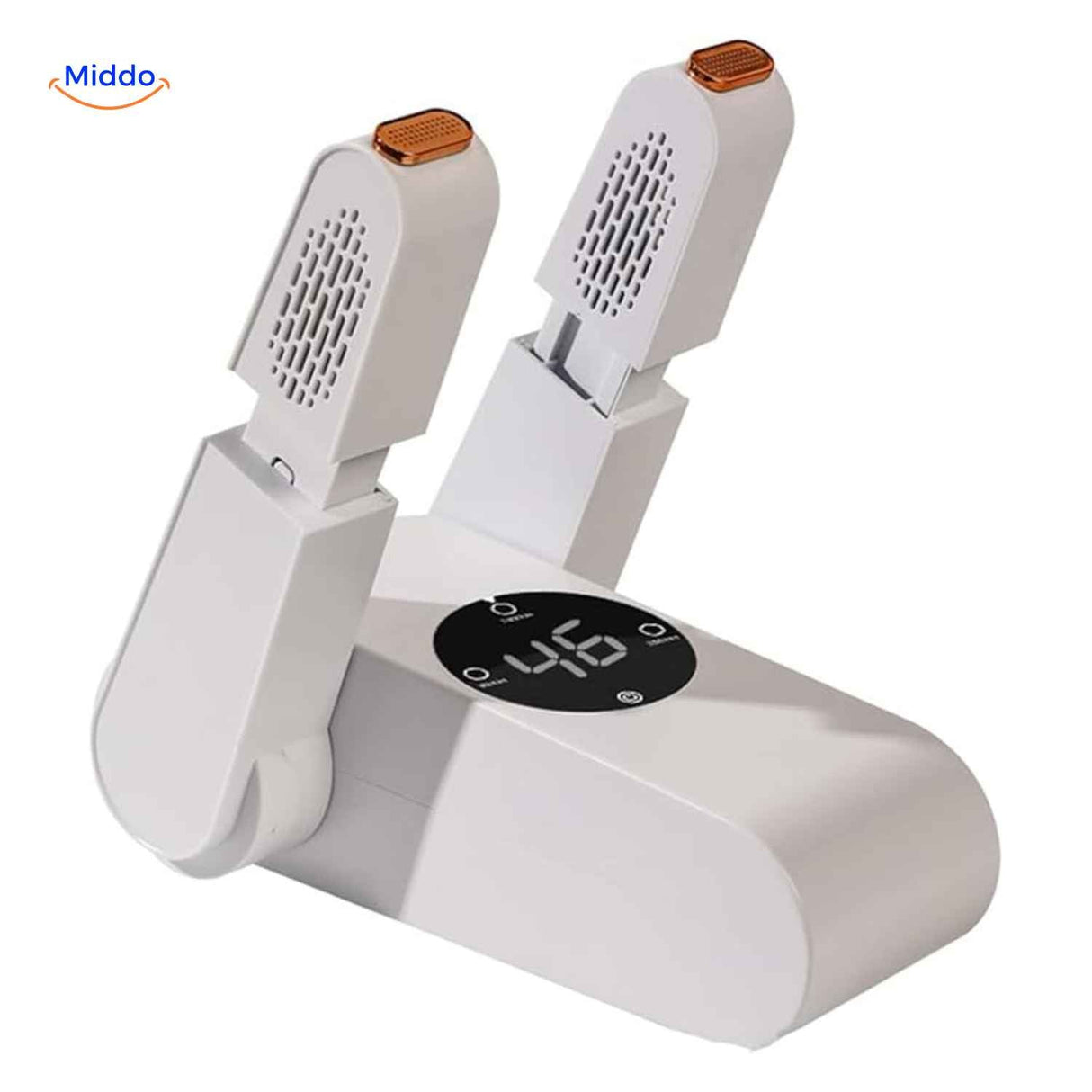UFO design electric shoe dryer with digital control panel.