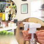 Universal water pump works with juice, milk, and water bottles.