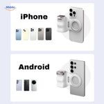 Universal phone grip works with both iPhone and Android devices.