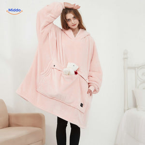 USB heated sweater worn outdoors in winter conditions, keeping the wearer warm all day.