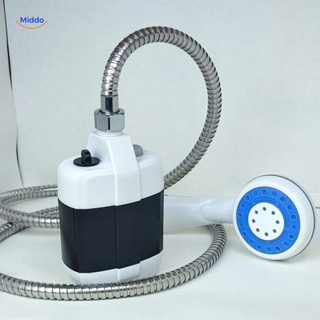 Electric shower designed with water conservation features to save resources while delivering performance.
