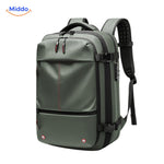 VacuPro travel backpack in military green modern color option.