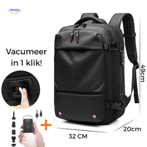 VacuPro travel bag with vacuum pump and bonus portable pump accessory.
