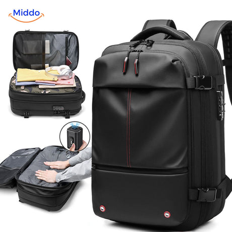 VacuPro vacuum compression travel backpack multifunctional design for packing.
