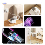 MopVac Pro with charging dock and integrated light for quick cleaning.
