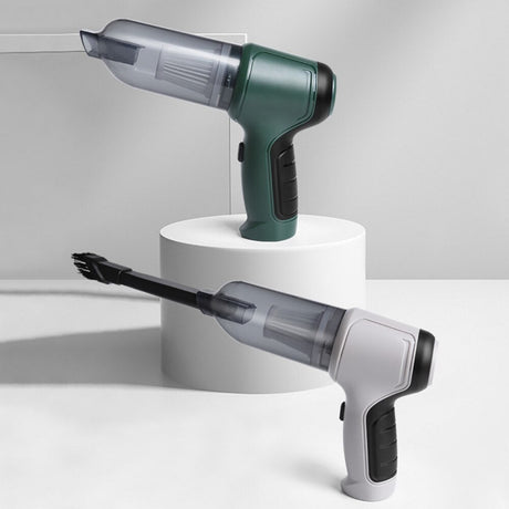 VacuumX PRO cordless handheld vacuum in green and white color.