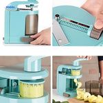 Vega spiral vegetable cutter creating vegetable noodles and ribbons.