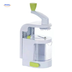 Vega spiralizer 4-in-1 vegetable cutter with white and green hand-crank design.