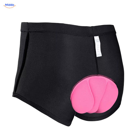 Built-in pink seat pad on the inside