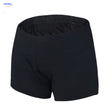 Front view of black cycling underwear for women