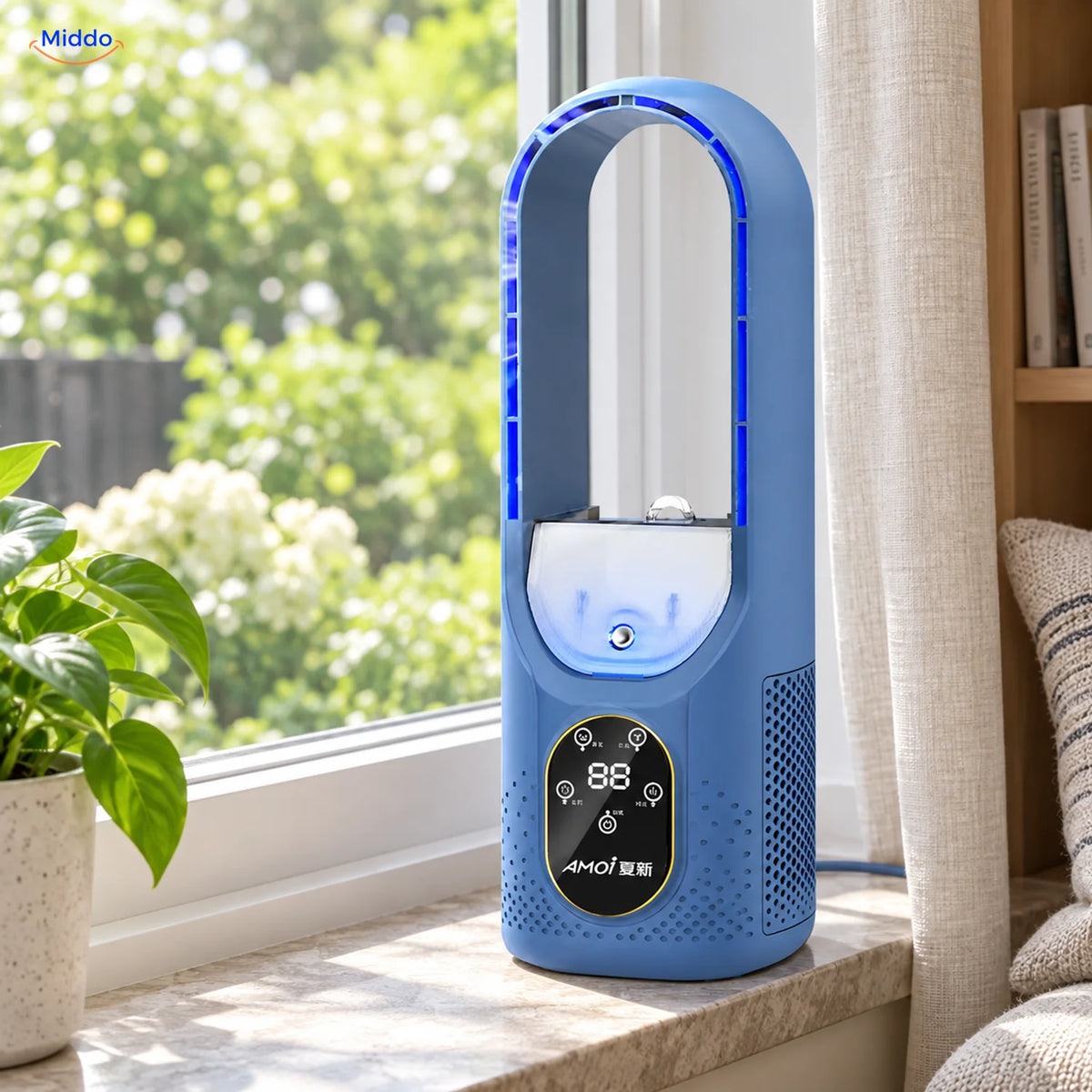 Breezelite™ USB Bladeless Desktop Tower Fan | 6-Speed USB Desk Fan - conversion hero