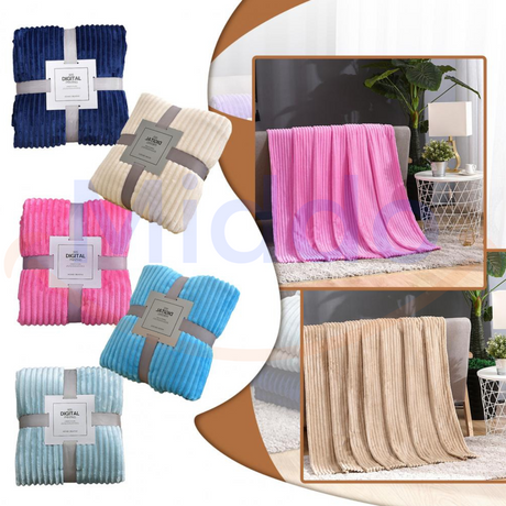 Velvet fleece blanket available in a beautiful range of vibrant colors.