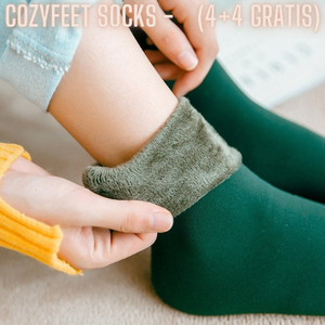 Green velvet winter socks styled on feet for comfort.