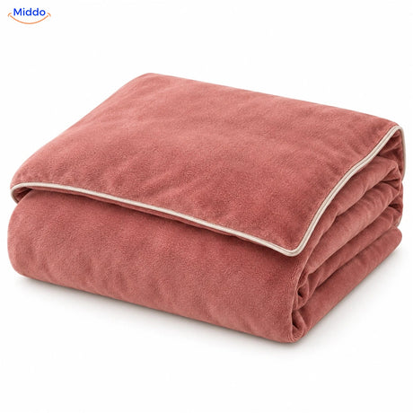 Velvety plush duvet cover in Dusty Rose 1