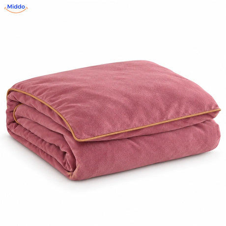 Velvety plush duvet cover in Dusty Rose 2