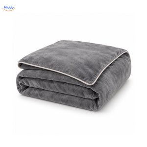 Velvety plush duvet cover in Gray 1