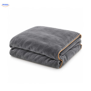 Velvety plush duvet cover in Gray 2