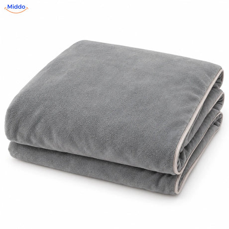 Velvety plush duvet cover in Light Gray