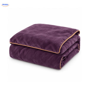Velvety plush duvet cover in Lilac