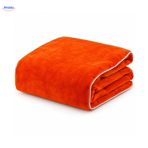 Velvety plush duvet cover in Orange