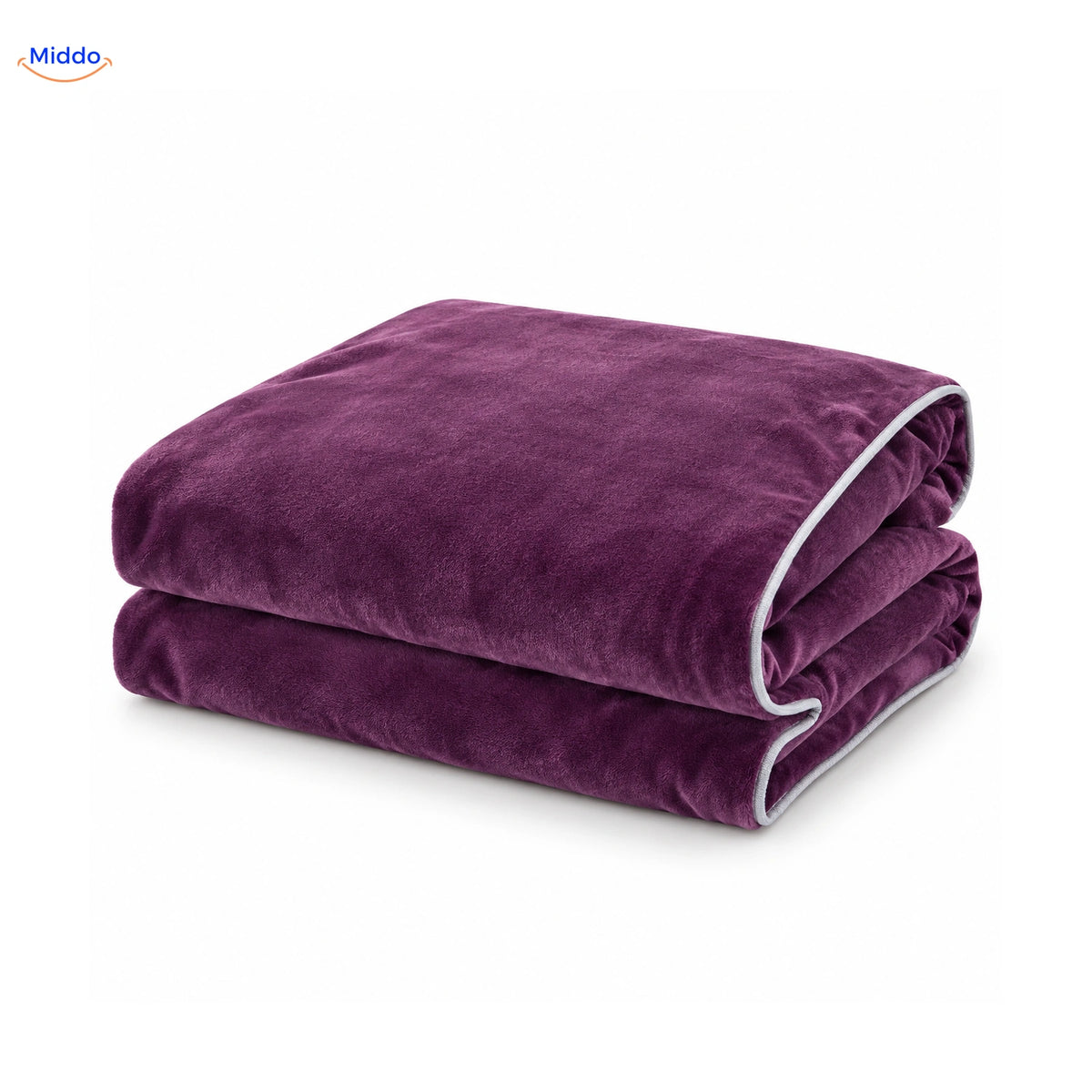 Velvety plush duvet cover in Purple