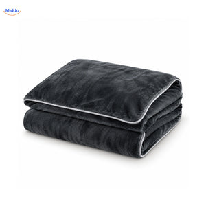 Velvety plush duvet cover in Slate Gray