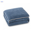 Velvety plush duvet cover in Steel Blue