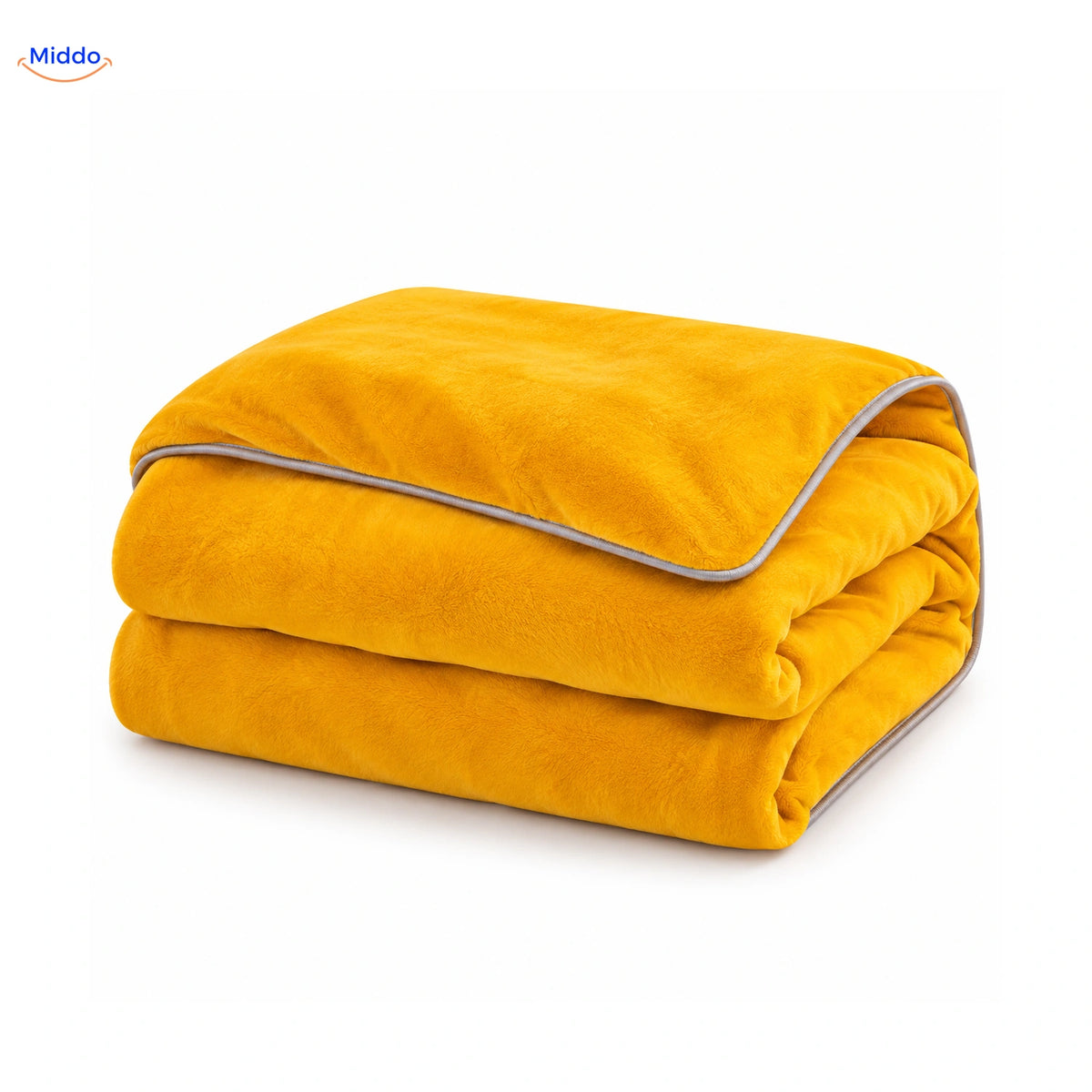 Velvety plush duvet cover in Yellow