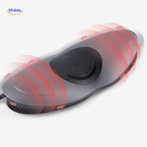 Dynamic vibration function back massager designed for lower back pain relief.