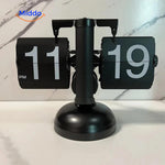 RetroFlip vintage flip clock entirely black design with quartz movement.