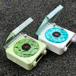 Vinyl starry sky wireless speaker shown in multiple color options
