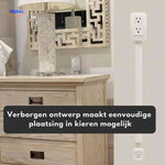 Voltiflex flat outlet design fits easily into tight spaces and narrow gaps.
