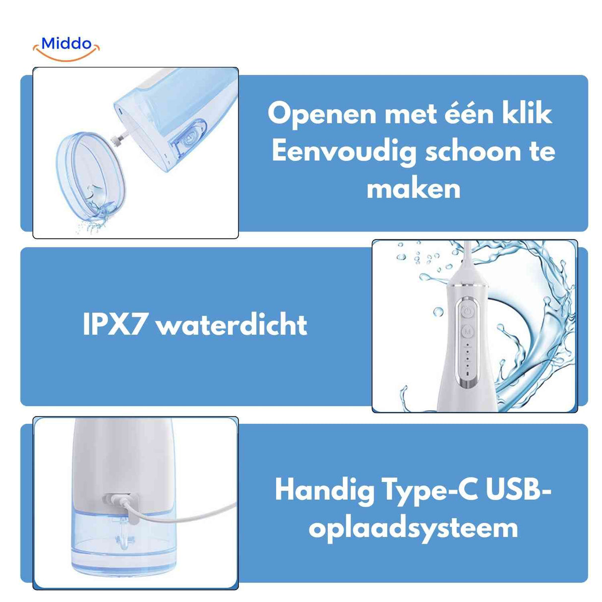 Cordless water flosser comfortable enough for both travel and daily home use.
